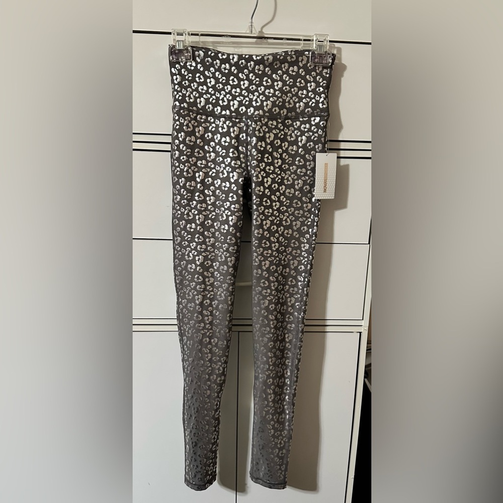 Fashion Nova Gray Leopard Print Leggings
